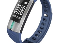 Bratara Fitness iUni G20, Display OLED 0.73 inch, Bluetooth, Pedometru, Notificari, Albastru